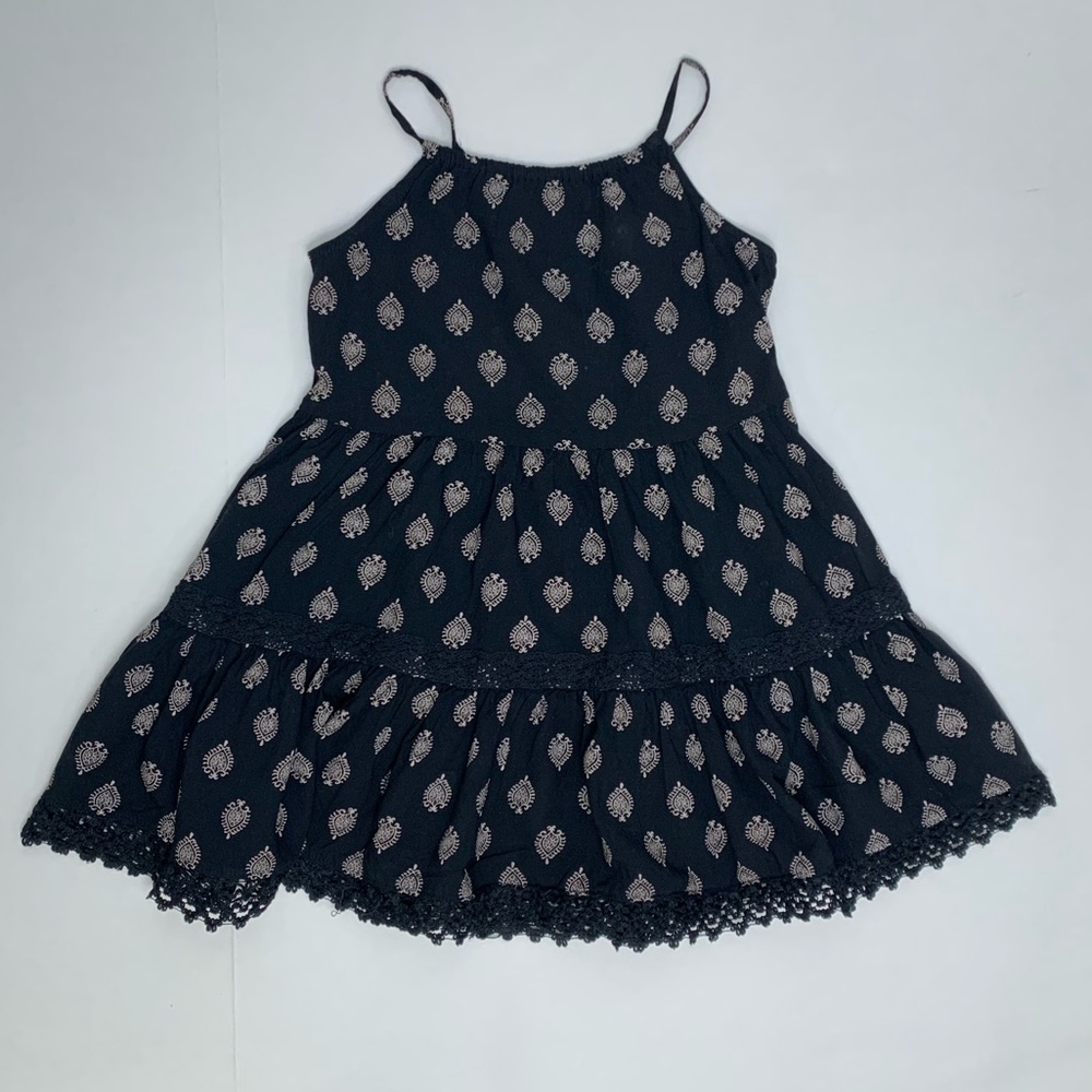 Old Navy Black Flower Summer Dress